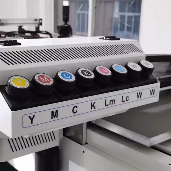 Hocheffizienter digitaler UV-Flachbettdrucker für Glas, Leder, Sperrholz, PVC, Acryl